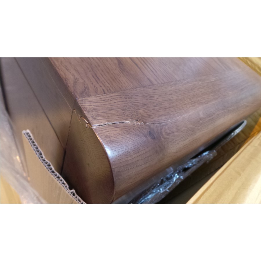 GRADE A3 - Windsor Solid Oak Shoe Cabinet - 20 Pairs 