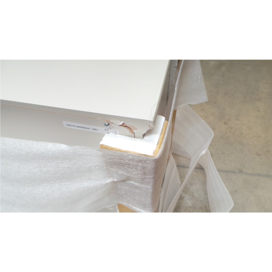 GRADE A3 - Bentley Designs Ashby 4+3 Drawer Chest in Cotton White 