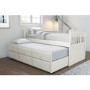 Oxford Captains Guest Bed With Storage in Cream - Trundle Bed Included
