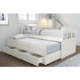 Oxford Captains Guest Bed With Storage in Cream - Trundle Bed Included