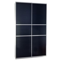 Furniture To Go Designa 120cm Sliding Door Robe With 2 Extra Shelves In Black Ash