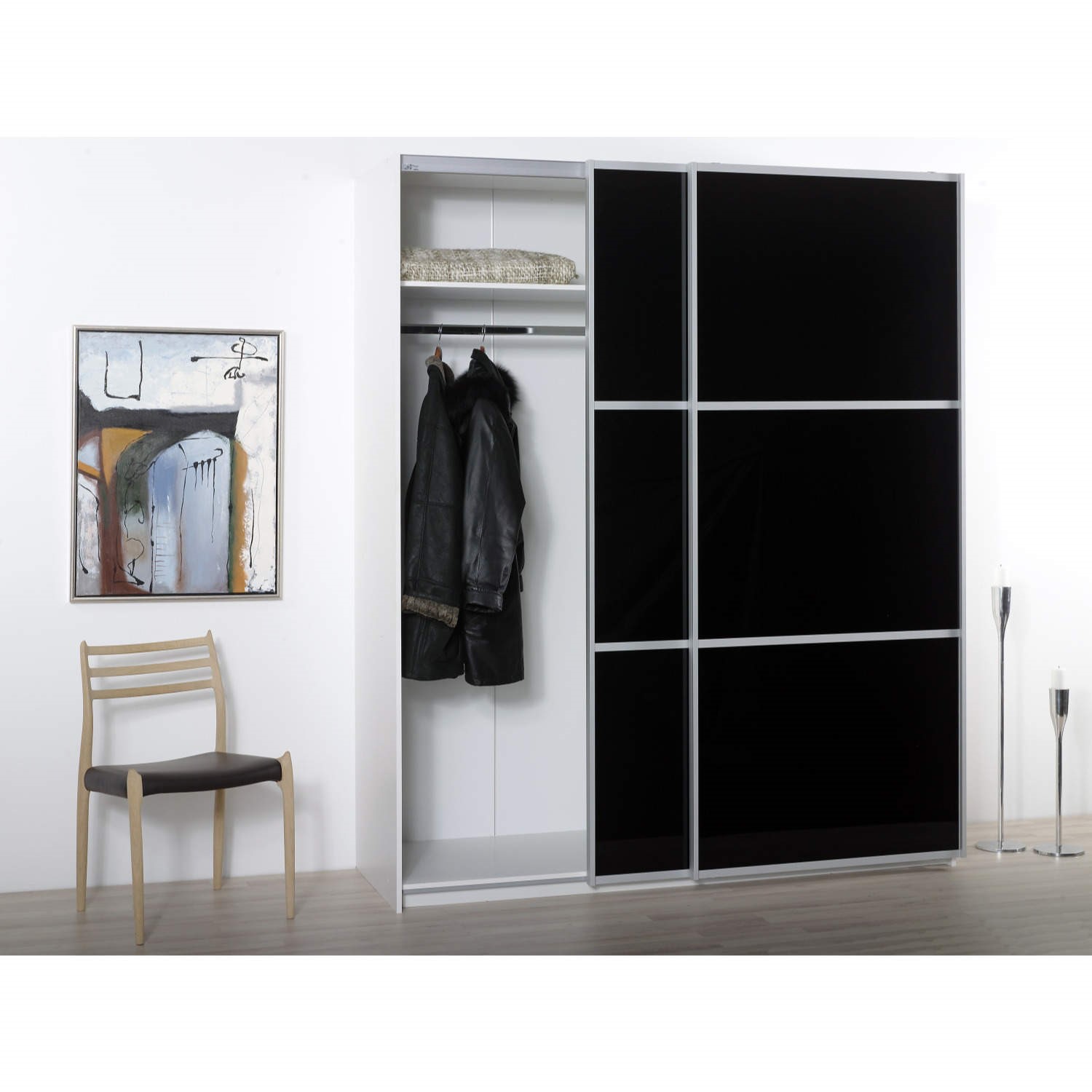 Furniture To Go Designa 180cm Sliding Door Robe With 2 Extra Shelves In ...