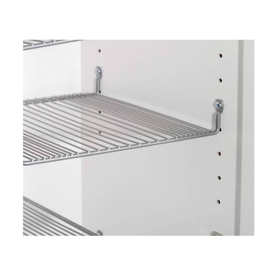 Germania White Shoe Cabinet - 28 Pairs