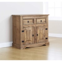 Mountrose Monterey Solid Pine Sideboard In Dark Stain 