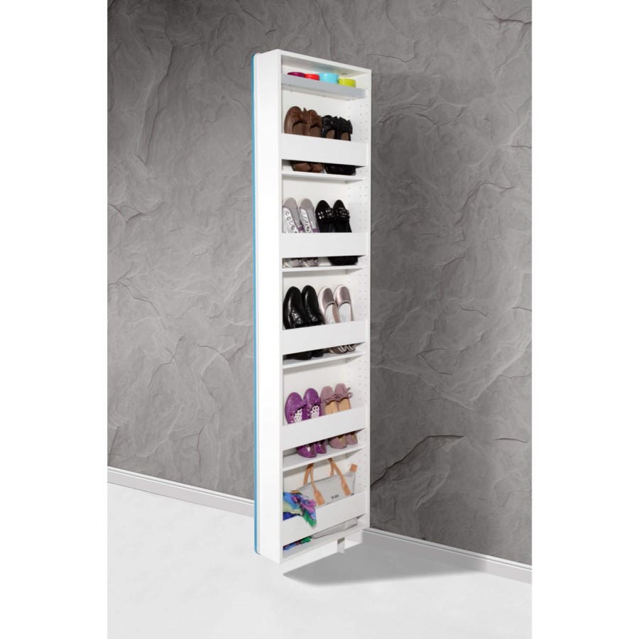 Germania Spin White Petrol Rotating Shoe Cabinet