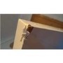 GRADE A2 - Evoque Rectangular High Gloss White TV Unit with Grey High Gloss Detail 