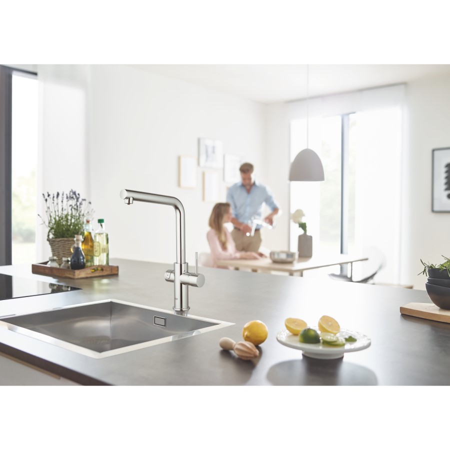 Grohe Blue Sparkling Water Smart Kitchen Tap - Chrome