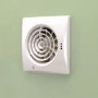 HiB Hush White Wall Mounted Bathroom Extractor Fan with Timer