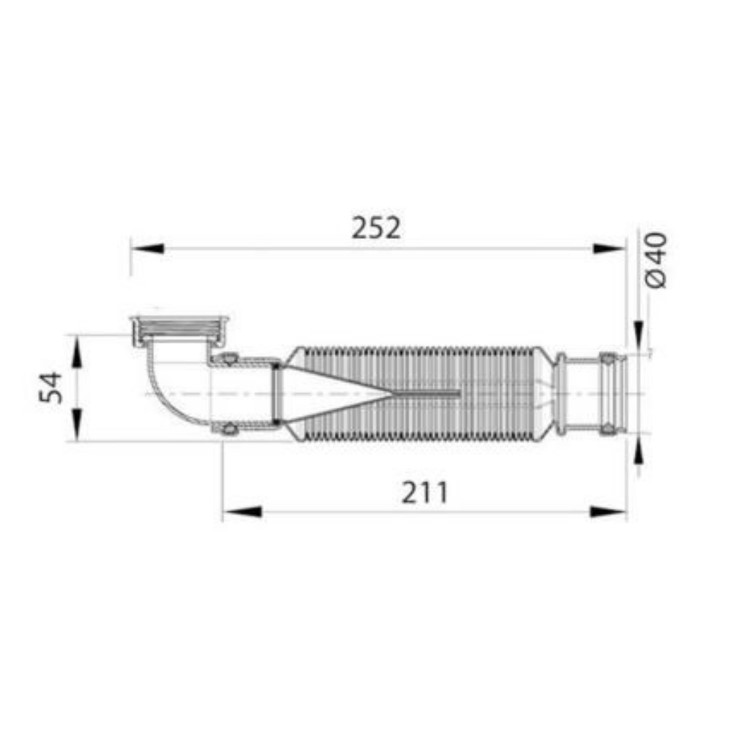 Wirquin Senzo 1.25 Space Saving Trap 