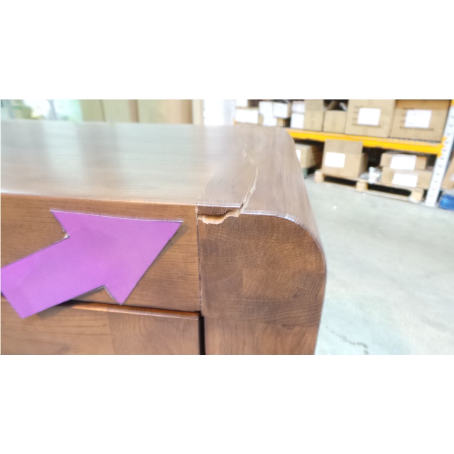 GRADE A3 - Windsor Solid Oak Shoe Cabinet - 20 Pairs 