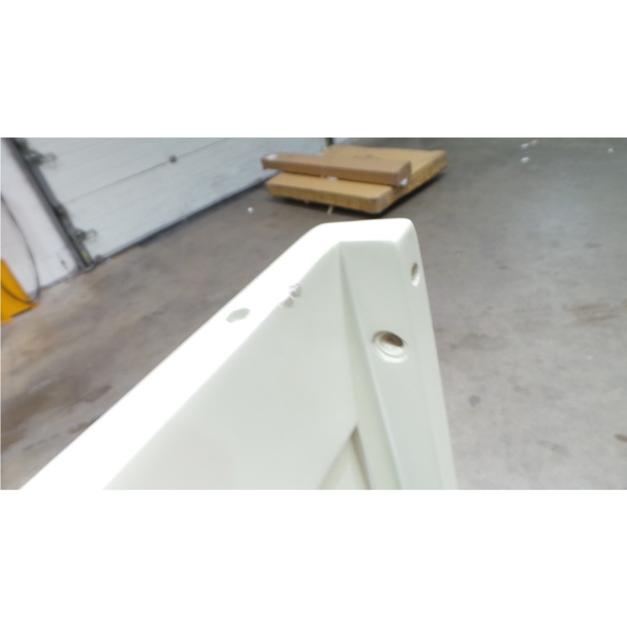 GRADE A2 - Savannah Solid Acacia Wood 2 Door 1 Drawer Wardrobe in Ivory