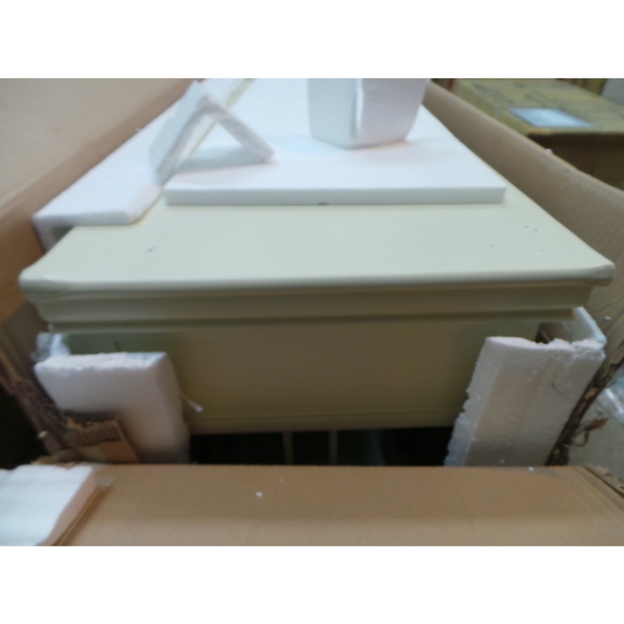 GRADE A3 - Savannah Solid Acacia Wood Dressing Table in Ivory