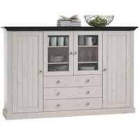 Steens Monaco Display Cabinet In Whitewash