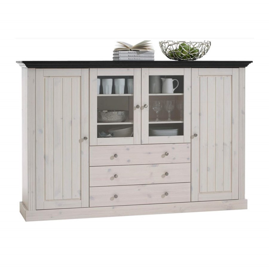 Steens Monaco Display Cabinet In Whitewash
