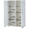 GRADE A2 - Germania Inside Shoe Cabinet in White High Gloss - 16 Pairs