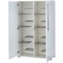Germania Inside Shoe Cabinet in White High Gloss - 16 Pairs