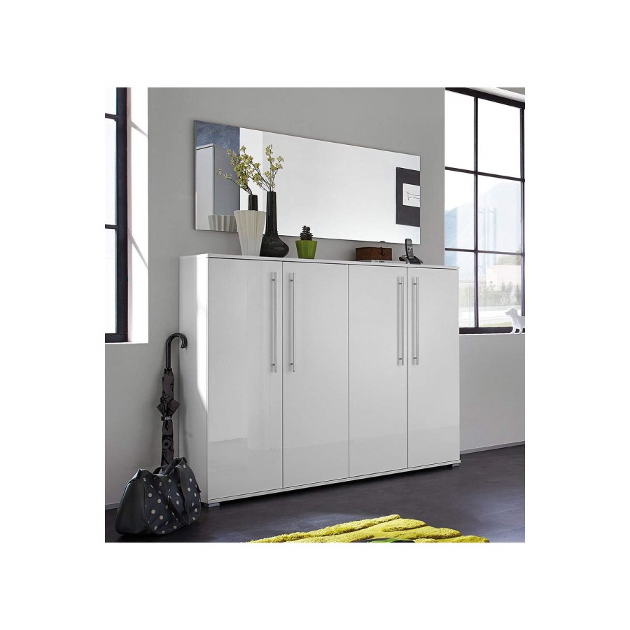 Germania Inside White Shoe Cabinet - 32 Pairs