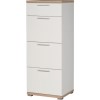 Germania Tall Chest of Drawers in White and Oak