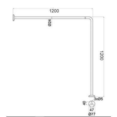 Nymas Doc M Concealed Showering Pack Disibility Bathroom Suite with Polished Fixings