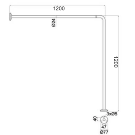 Nymas Doc M Exposed Showering Pack Disibility Bathroom Suite with Polished Fixings