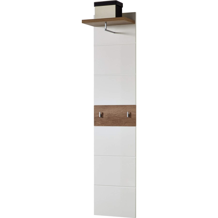 Germania Center Coat Stand in Oak and White
