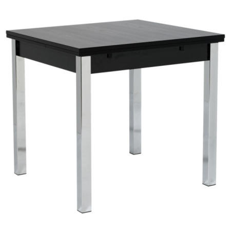 Furniture To Go Designa 80cm Square Extending Table In Black Ash