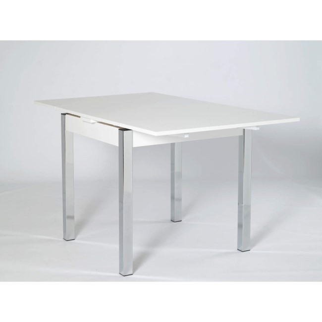 Furniture To Go Designa 80cm Square Extending Table In White Ash