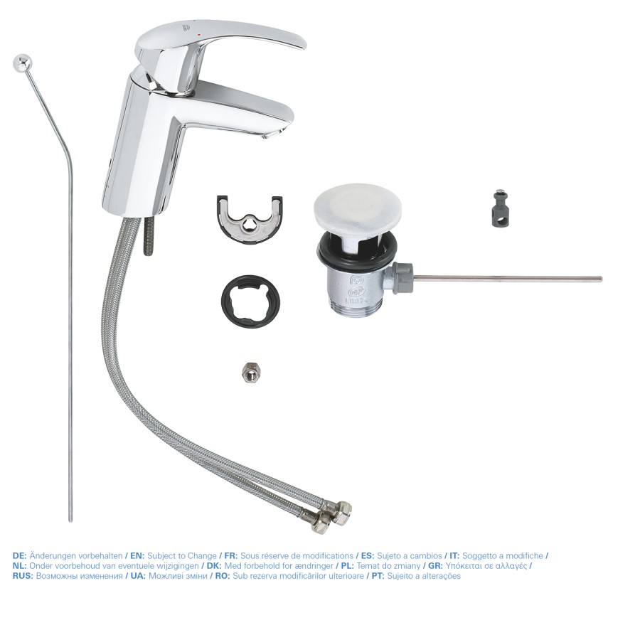 Grohe Eurosmart Cloakroom Basin Mixer Tap with Waste 
