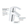 Grohe Eurosmart Cloakroom Basin Mixer Tap with Waste 