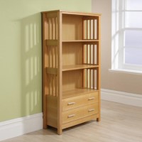 Mountrose Ashford 2 Drawer Bookcase With Ash Veneer 
