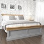 GRADE A1 - Loire Grey and Oak Kingsize Bed Frame