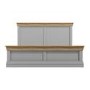 GRADE A1 - Loire Grey and Oak Kingsize Bed Frame