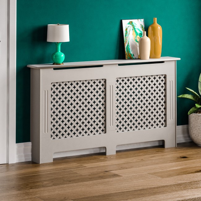 152cm Grey Radiator Cover - Oxford