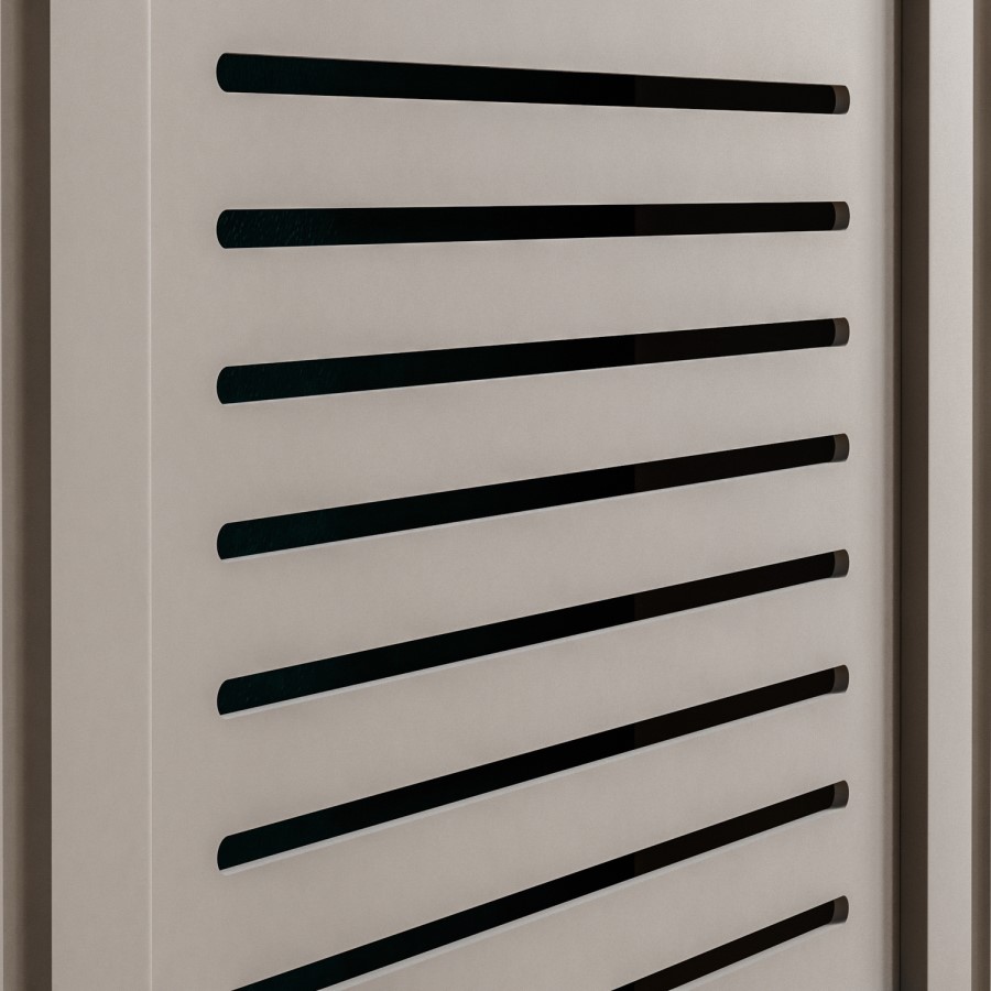 78cm Grey Radiator Cover - Milton