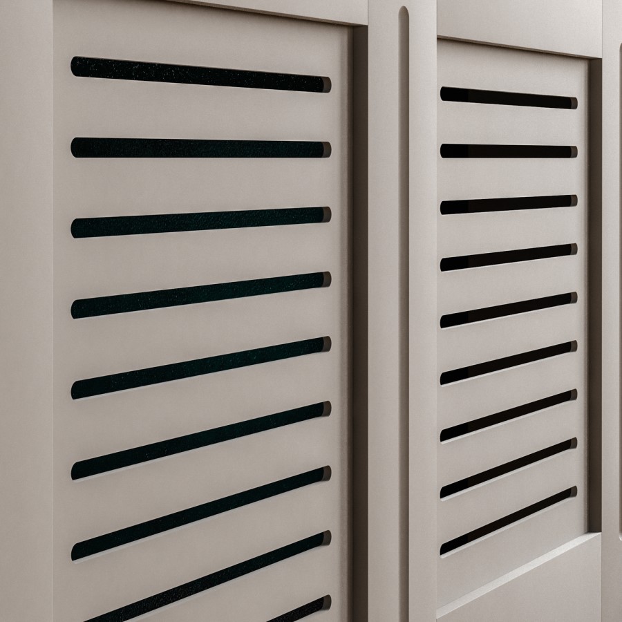 111cm Grey Radiator Cover - Milton