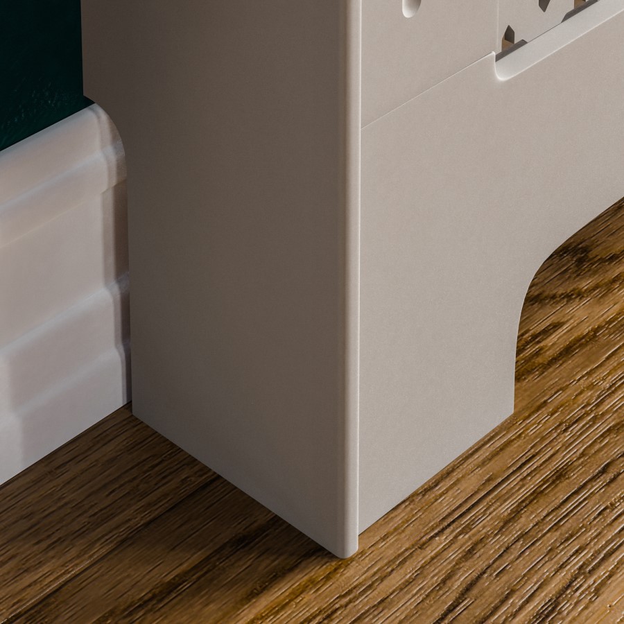 111cm Grey Radiator Cover - Milton