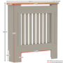 Small Grey Radiator Cover - 78cm- Arlington