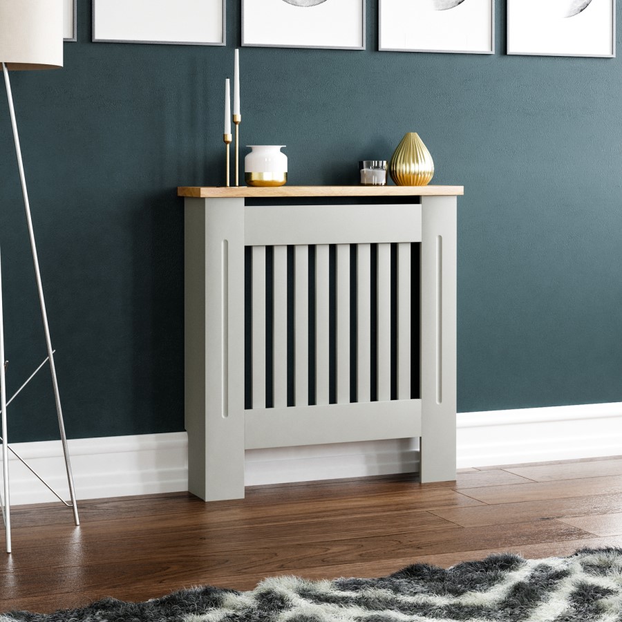Small Grey Radiator Cover - 78cm- Arlington