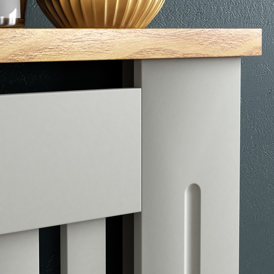 Small Grey Radiator Cover - 78cm- Arlington