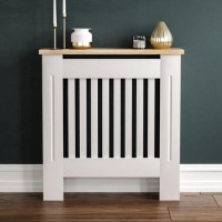 Small White Radiator Cover - 78cm - Arlington