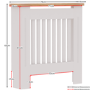 Small White Radiator Cover - 78cm - Arlington