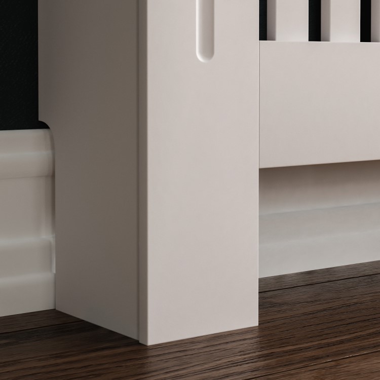 Small White Radiator Cover - 78cm - Arlington