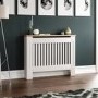 Medium White Radiator Cover - 111cm- Arlington