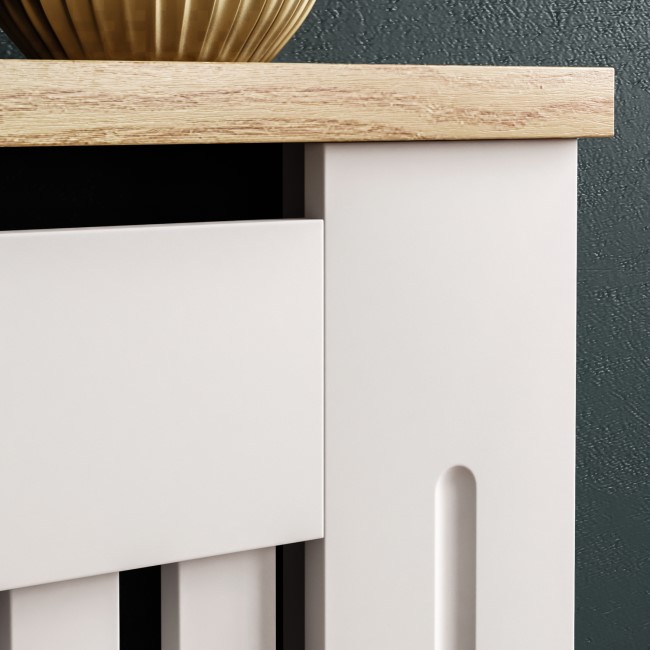 Medium White Radiator Cover - 111cm- Arlington