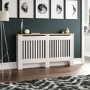 Large White Radiator Cover-152cm - Arlington