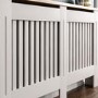 Large White Radiator Cover-152cm - Arlington