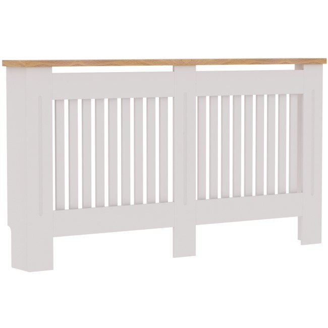 Large White Radiator Cover-152cm - Arlington