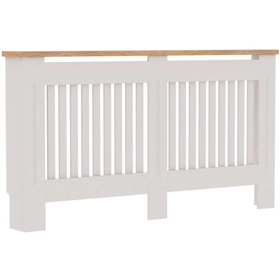 Large White Radiator Cover-152cm - Arlington