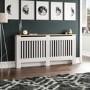 Extra Large White Radiator Cover - 172cm - Arlington