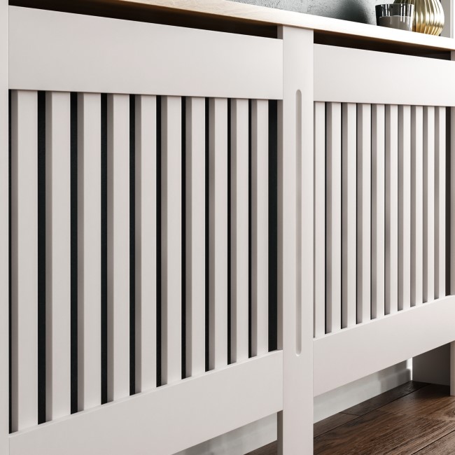 Extra Large White Radiator Cover - 172cm - Arlington